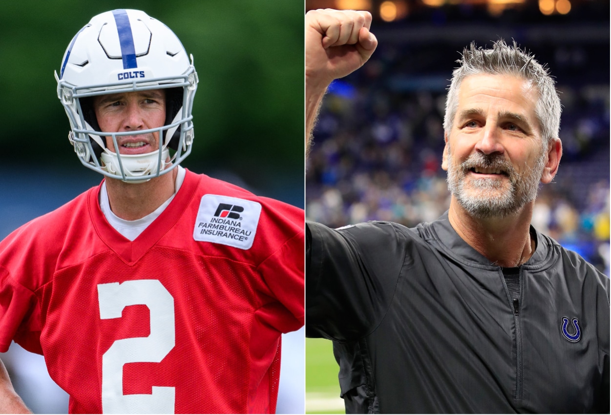 Indianapolis Colts quarterback Matt Ryan and head coach Frank Reich.