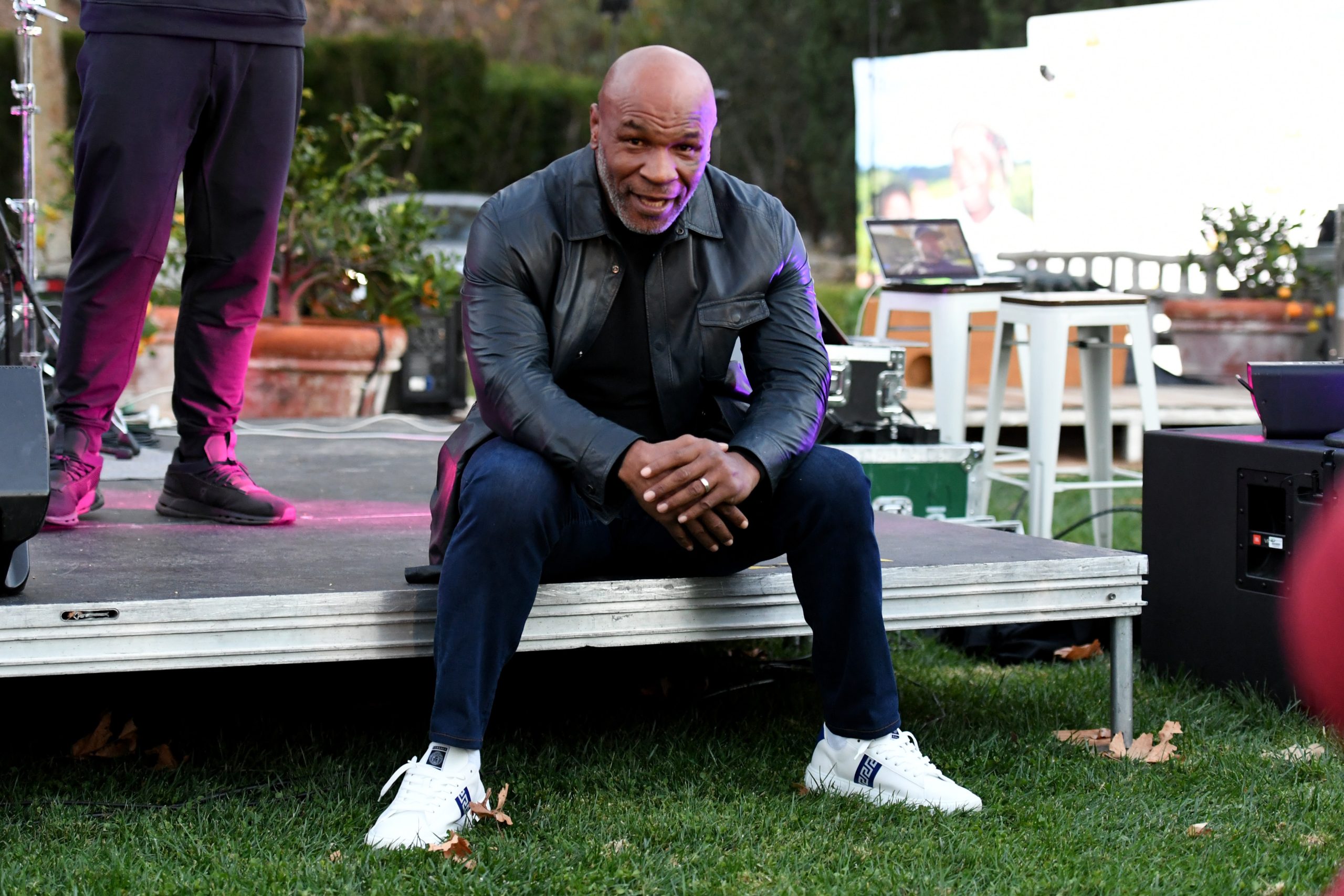Former professional boxer Mike Tyson attends Celebration of Smiles Event hosted by Dionne Warwick on her 81st birthday.