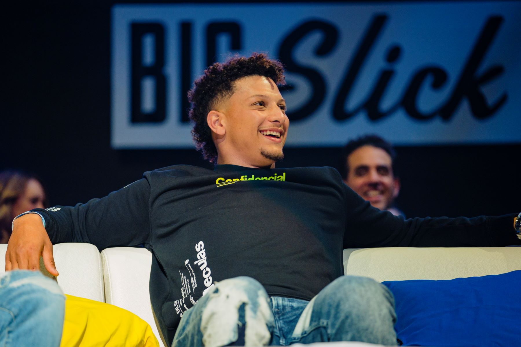 Patrick Mahomes at a celebrity auction for charity to the Children's Mercy Hospital of Kansas City, Missouri