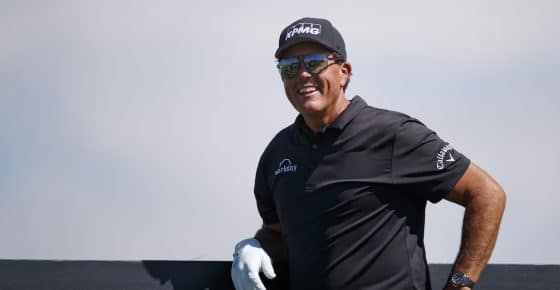 Phil Mickelson during a practice round prior to the PIF Saudi International in 2022. The golfer just announced he'll play on the LIV Golf tour despite PGA misgivings.