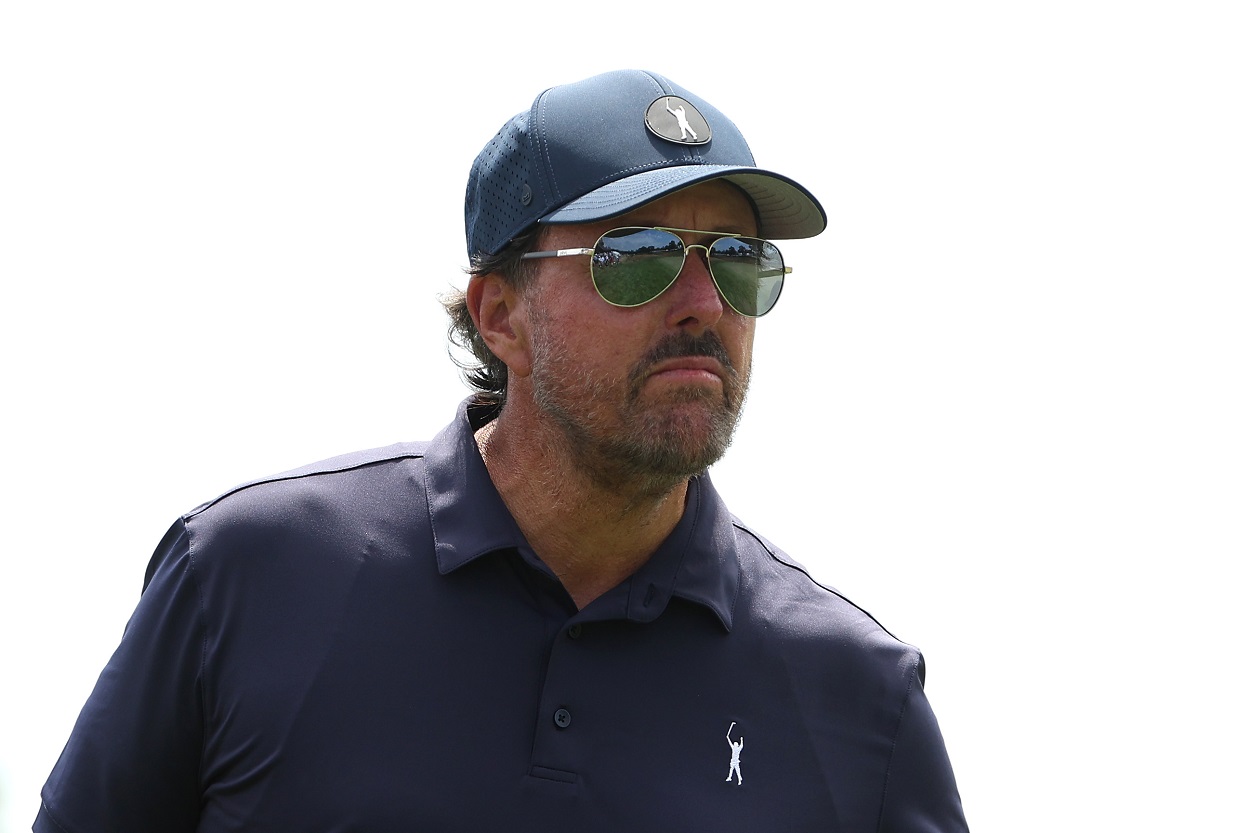 LIV Golf Series member Phil Mickelson at the 2022 U.S. Open