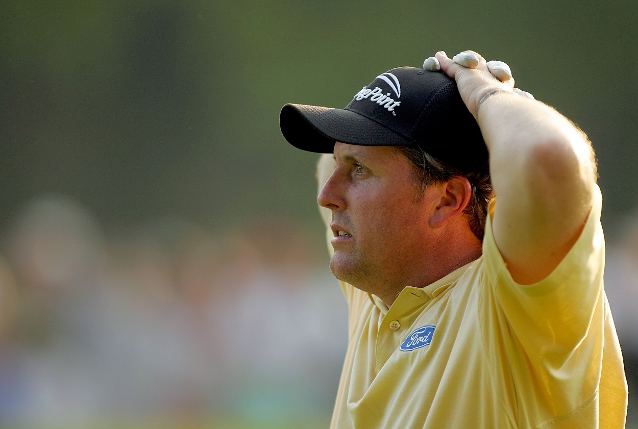Phil Mickelson finishes second in a major championship yet again at the 2006 U.S. Open