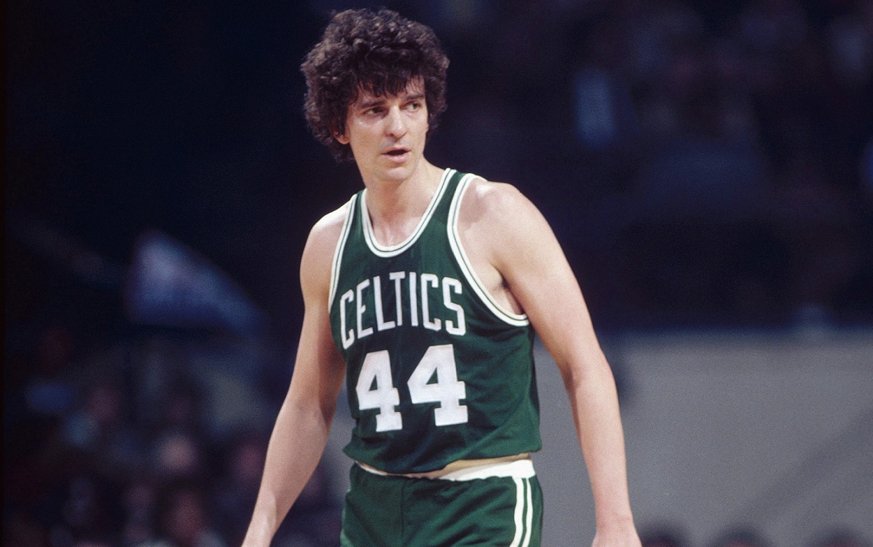 Pete Maravich during his lone year with the Boston Celtics