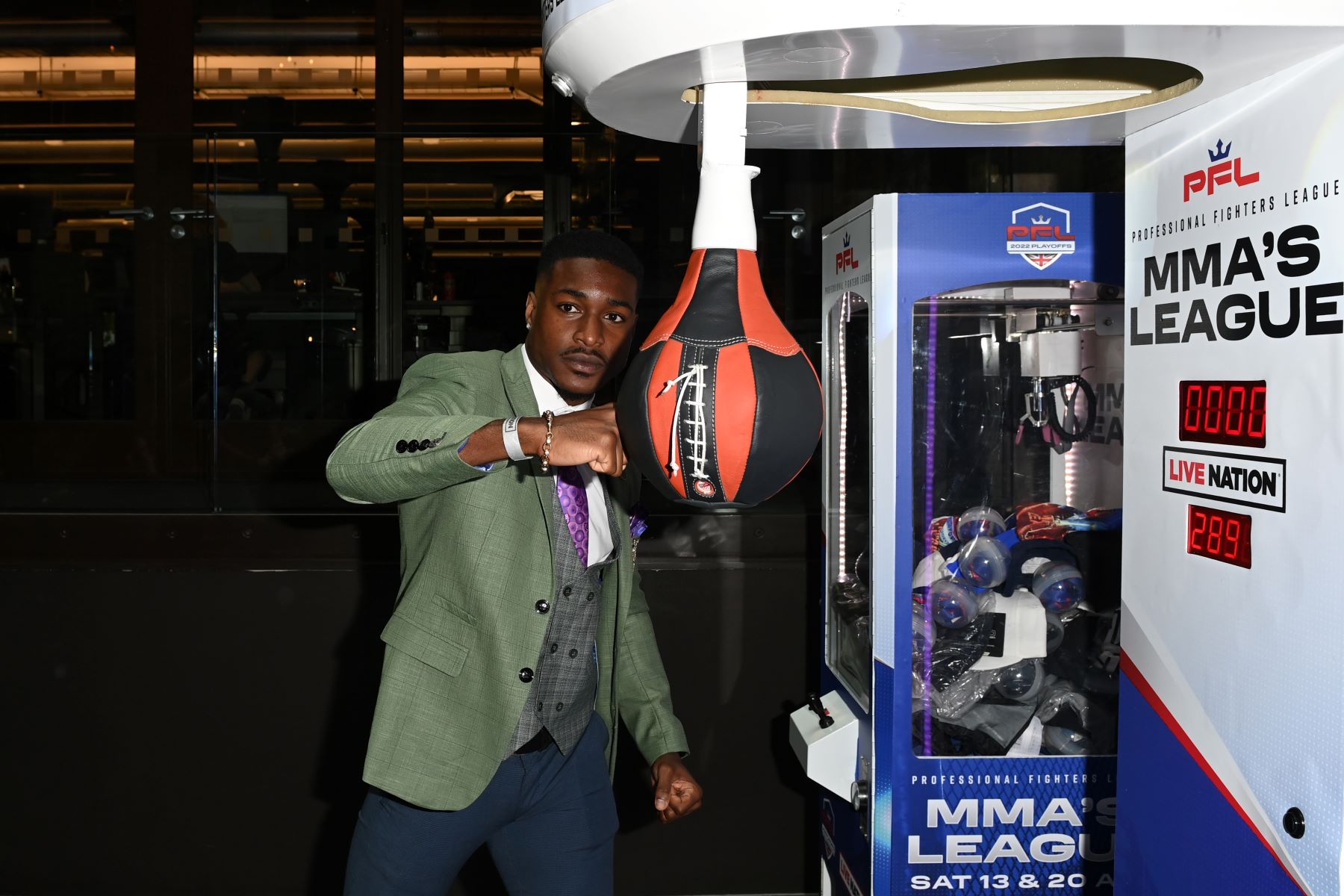 Idris Virgo pictured during a Professional Fighters League (PFL) media event at Live Nation in London, England