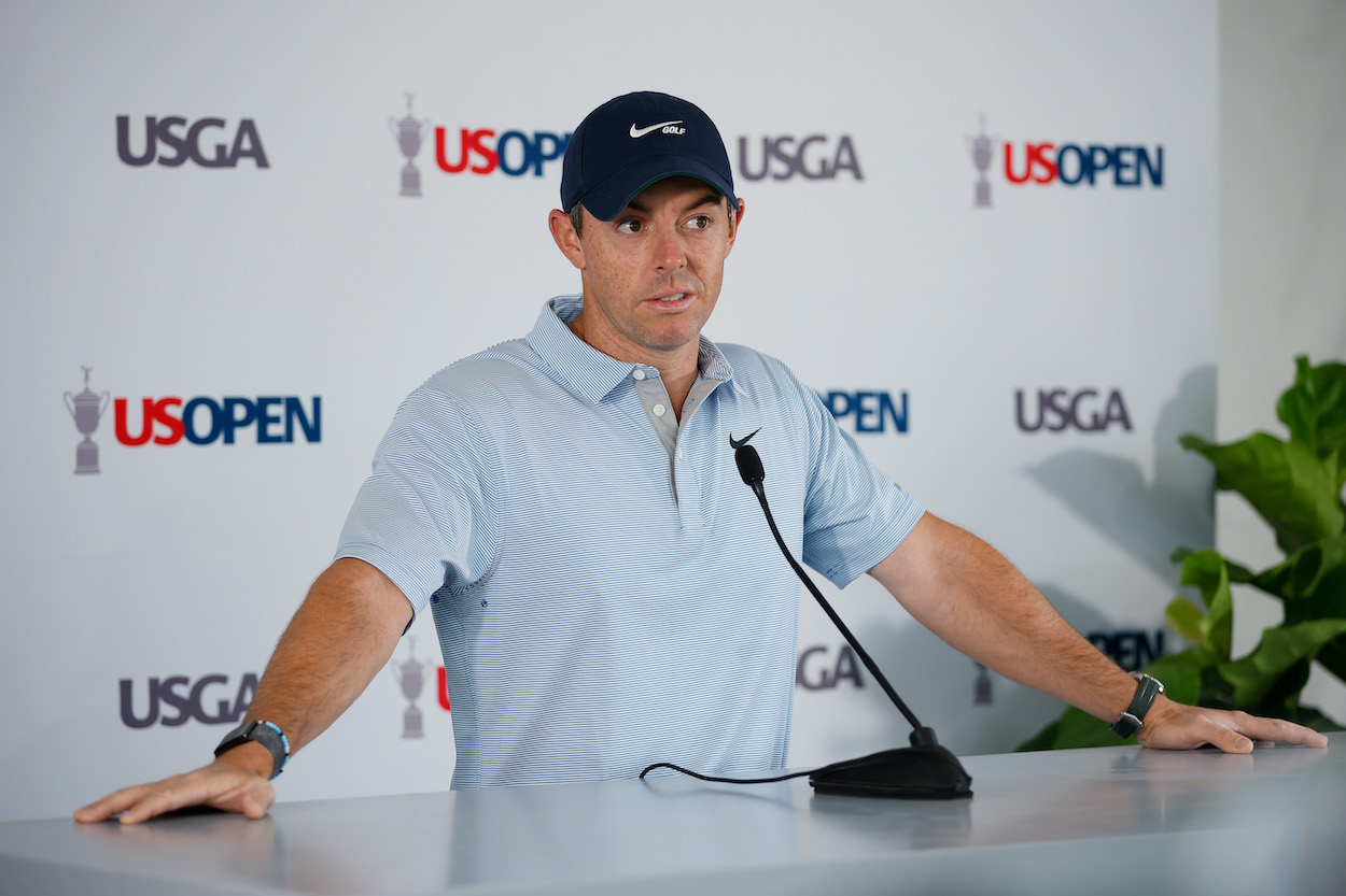 Rory McIlroy speaks to the media ahead of the U.S. Open.