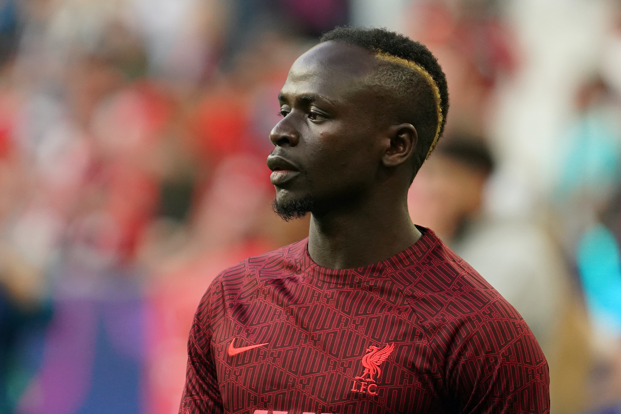 Sadio Mané of Liverpool is seen prior to the UEFA Champions League final.