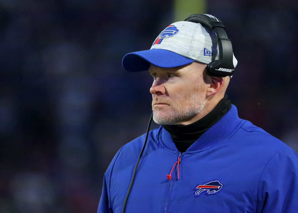 Head coach Sean McDermott of the Buffalo Bills during the first half against the New York Jets.