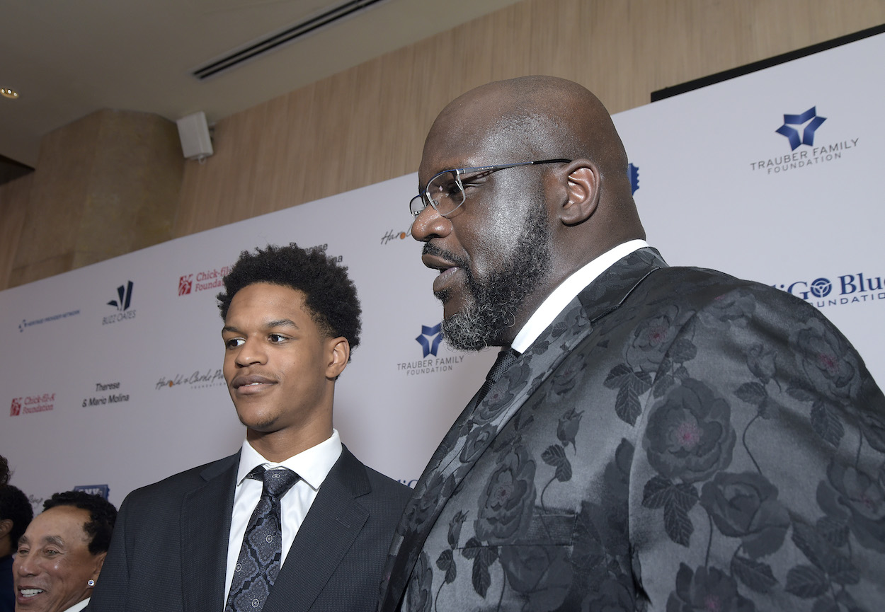 Shareef O'Neal and Shaquille O'Neal attend the Harold and Carole Pump Foundation Gala.