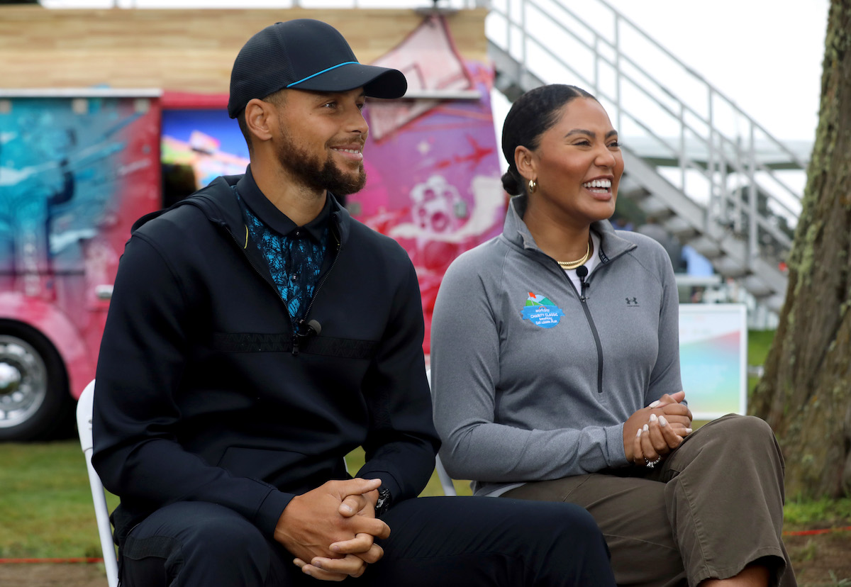 Stephen Curry and Ayesha Curry speak at The Workday Charity Classic, hosted by the Eat. Learn. Play. Foundation