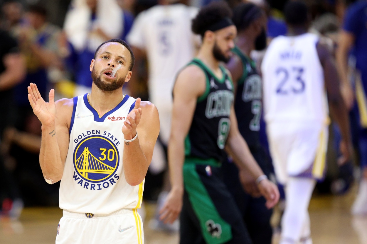 Golden State Warriors star Stephen Curry during the 2022 NBA Finals.