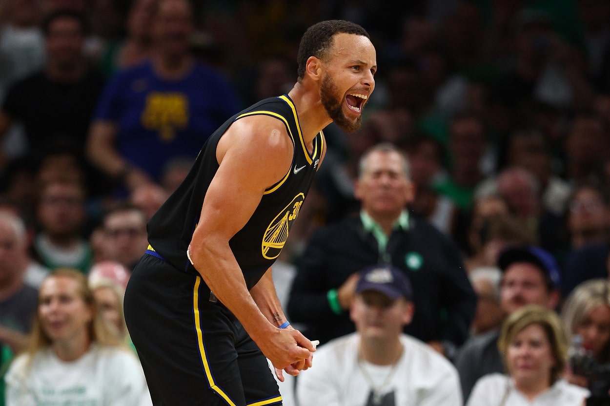 Golden State Warriors star Stephen Curry during Game 4 of the 2022 NBA Finals