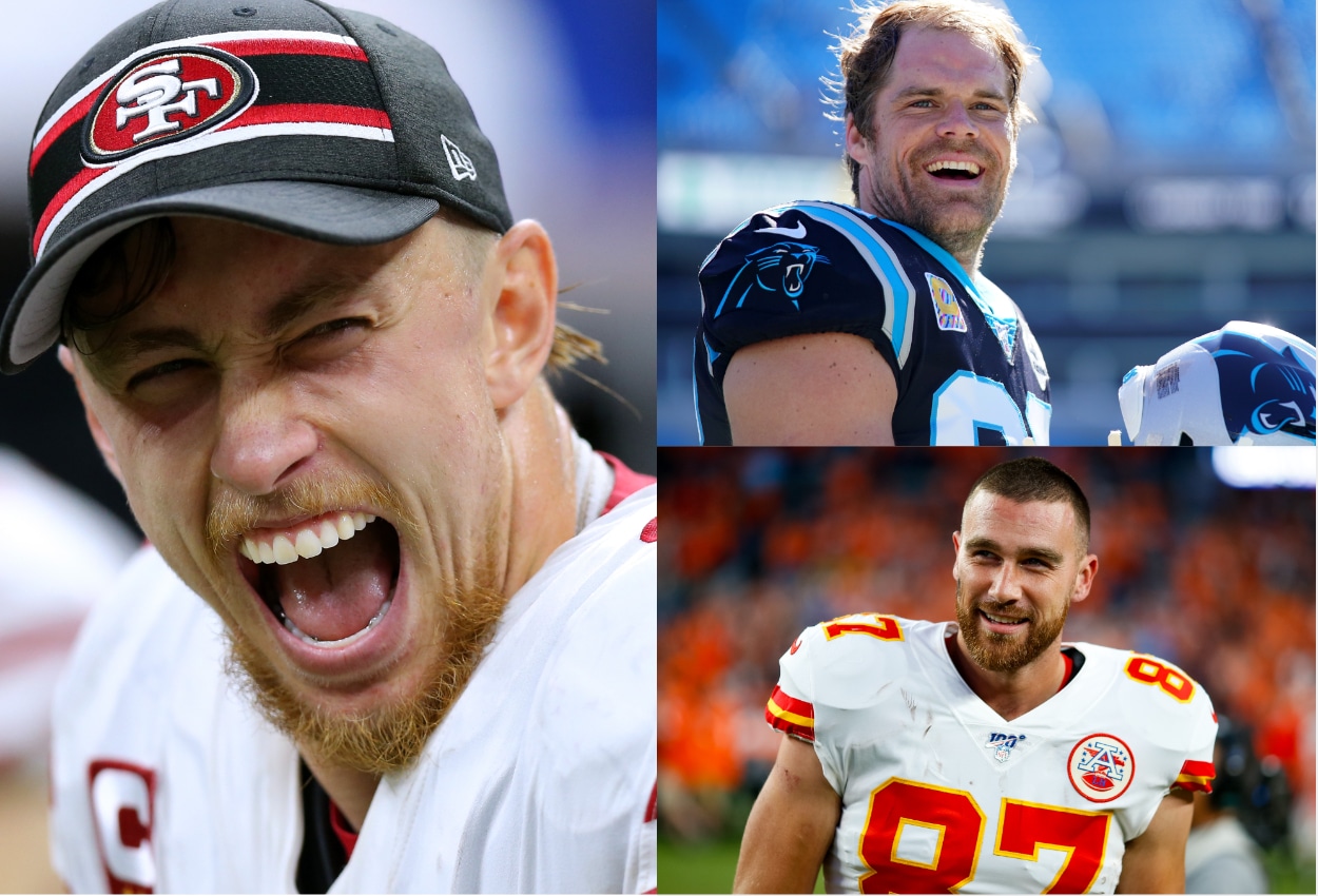 George Kittle, Greg Olsen, and Travis Kelce, who started Tight End University.