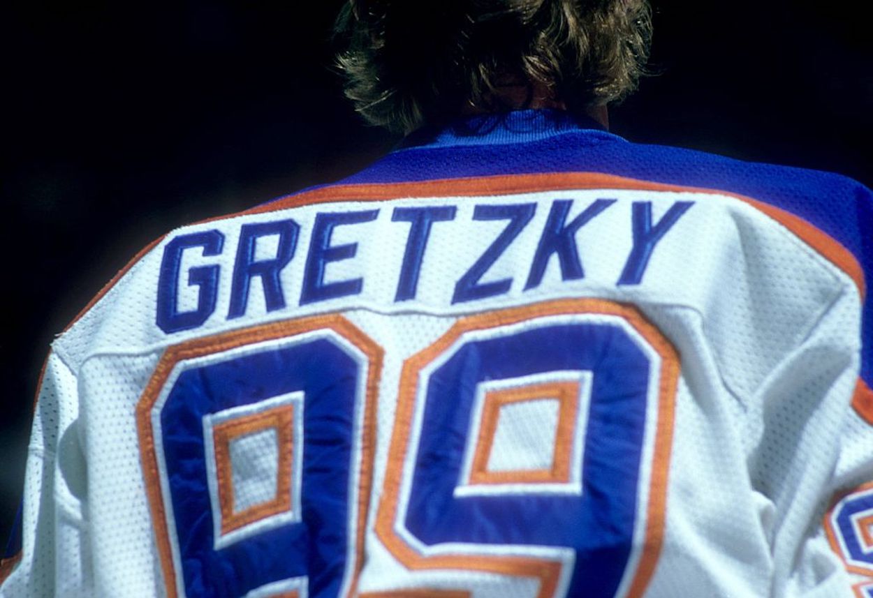 Wayne Gretzky on the ice in 1987.