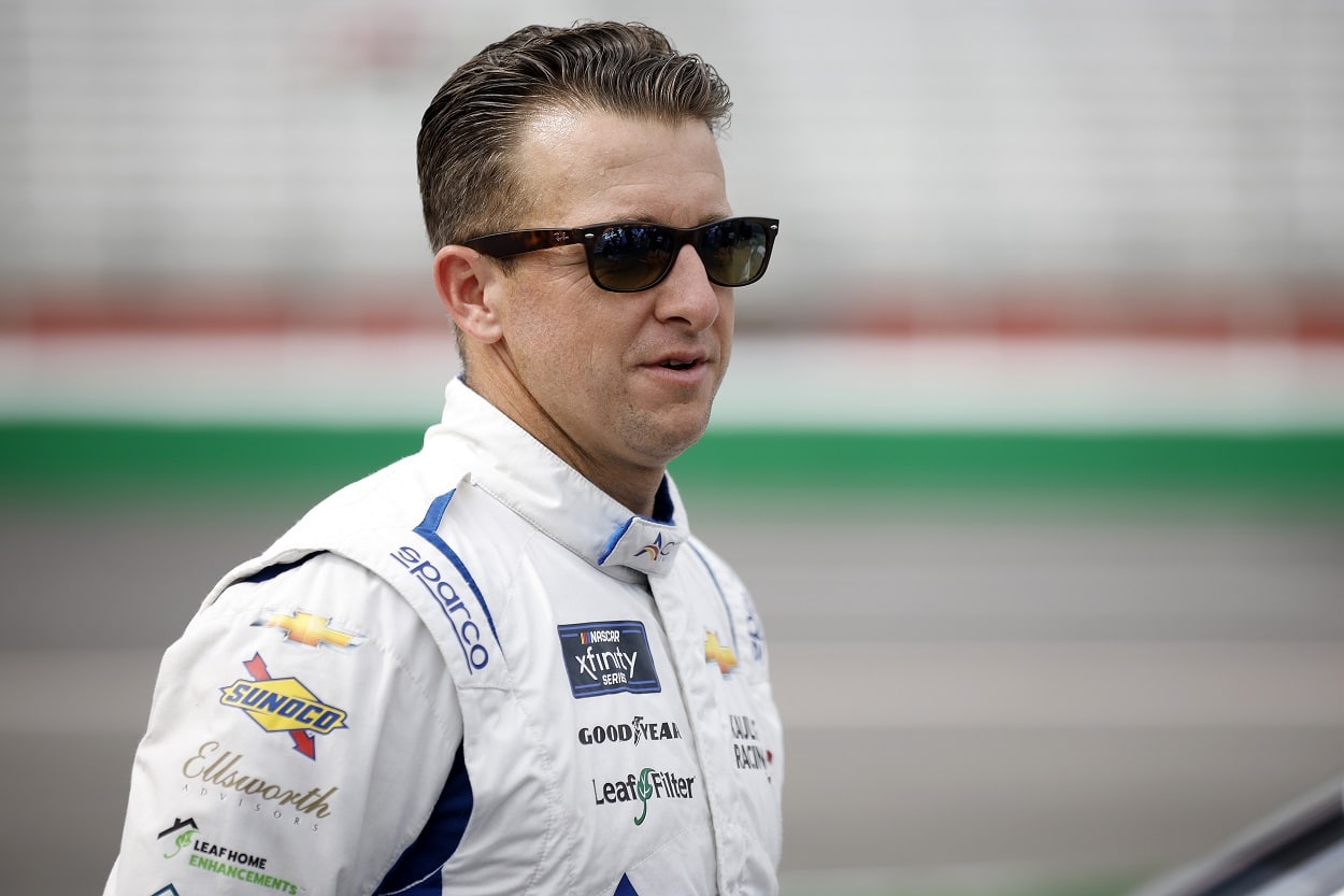 A.J. Allmendinger ahead of the 2022 NASCAR Xfinity Series Alsco Uniforms 250