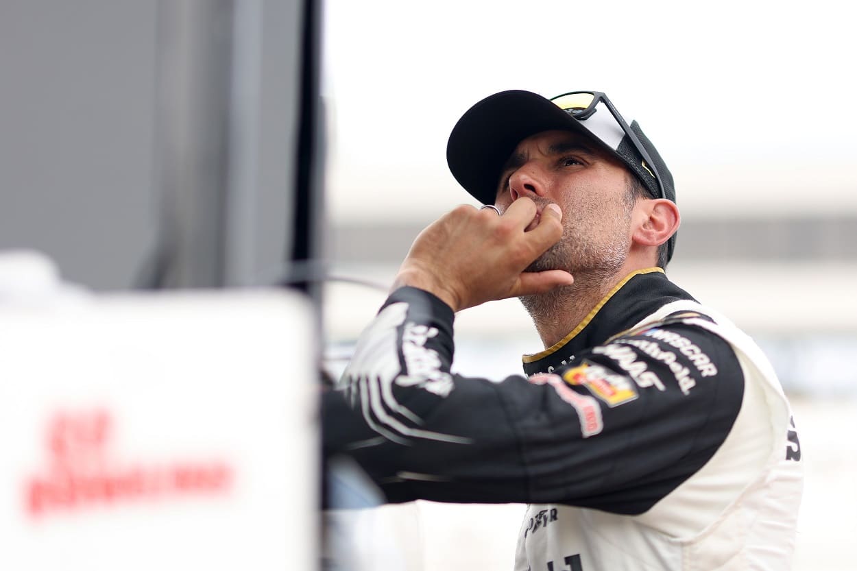 Aric Almirola during practice for the 2022 NASCAR Cup Series Ambetter 301