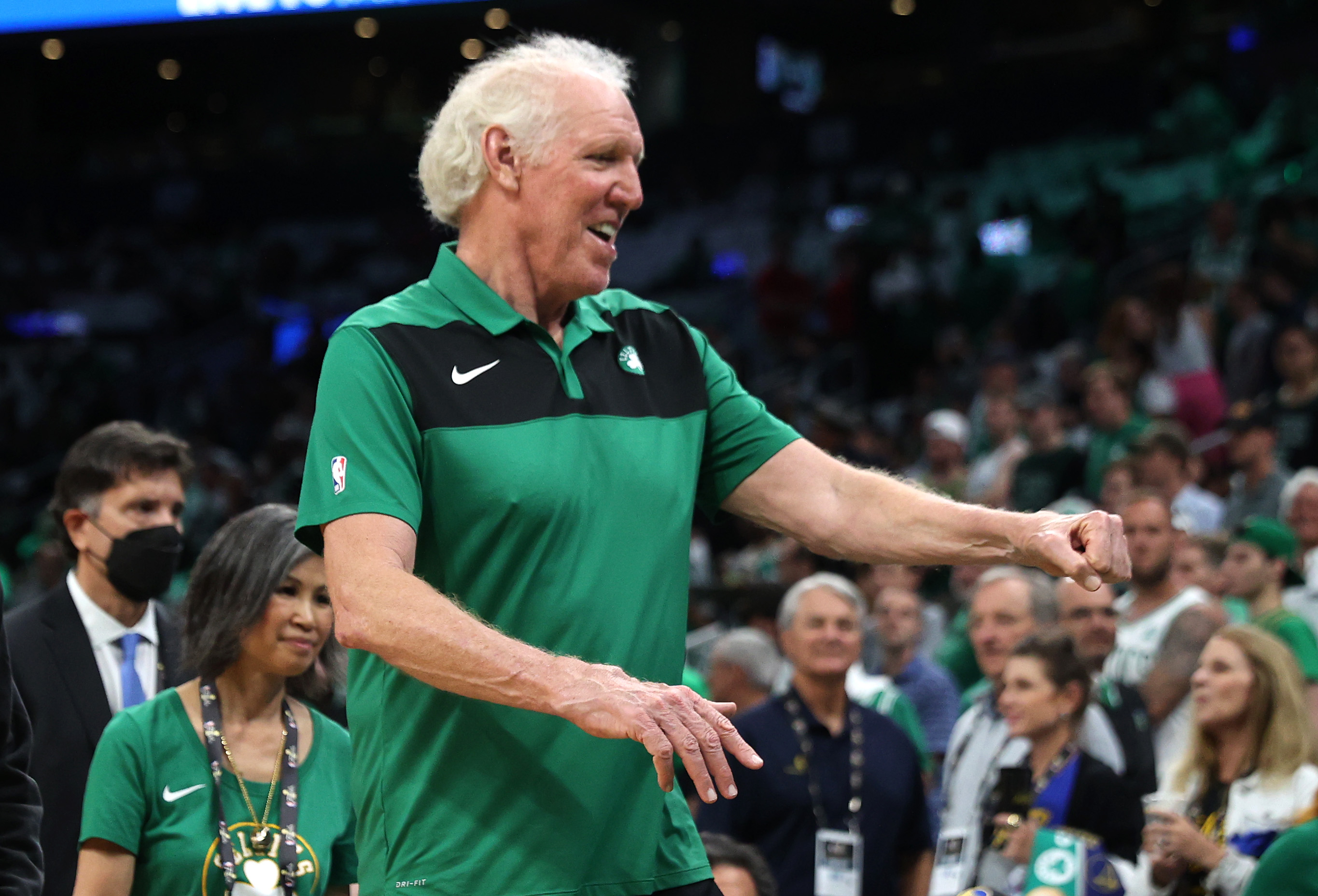 Former Boston Celtics player Bill Walton attends Game 4 of the 2022 NBA Finals.