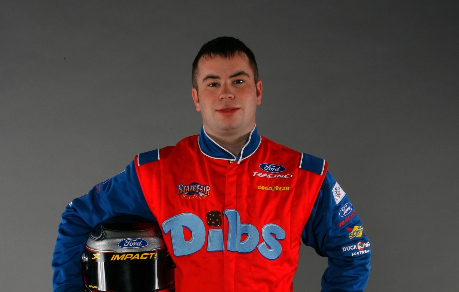 Bobby East, driver of the No. 21 Ford during the NASCAR Craftsman Truck Series media day at Daytona International Speedway on Feb. 9, 2006.