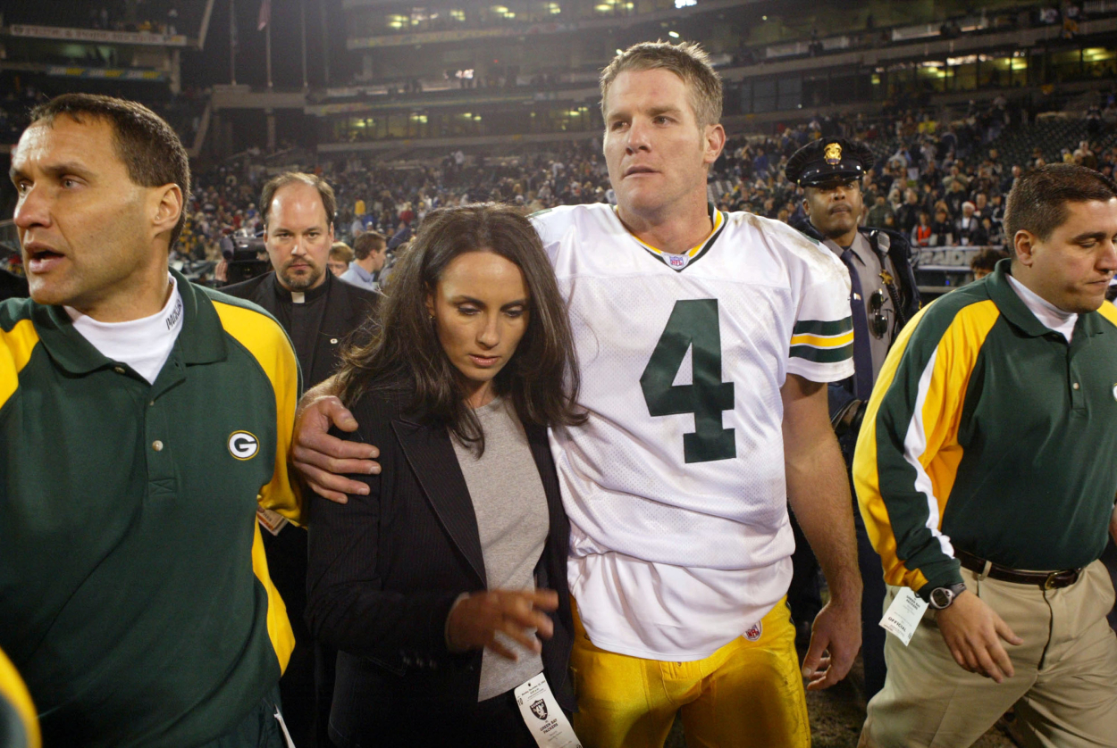 Former Green Bay Packers quarterback Brett Favre in 2003.