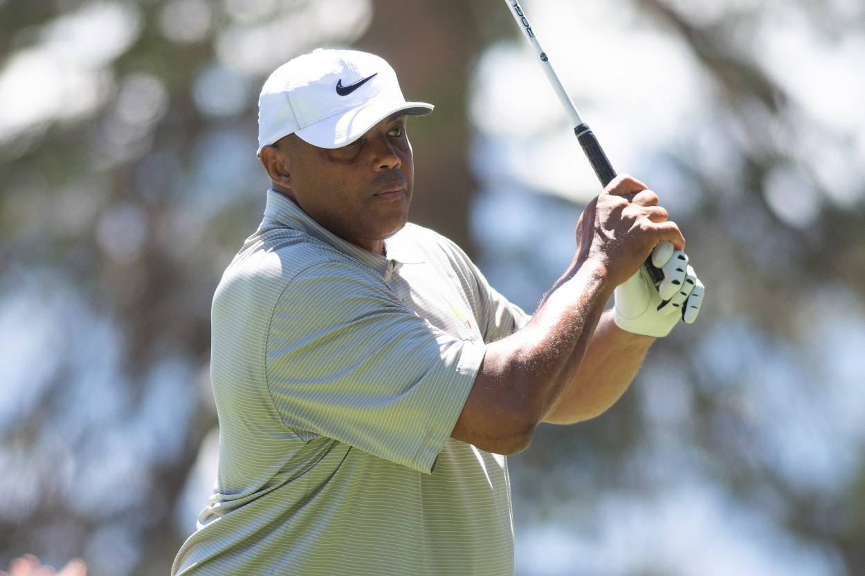 Charles Barkley at the American Century Investments Celebrity NFT Launch At The ACC Golf Championship