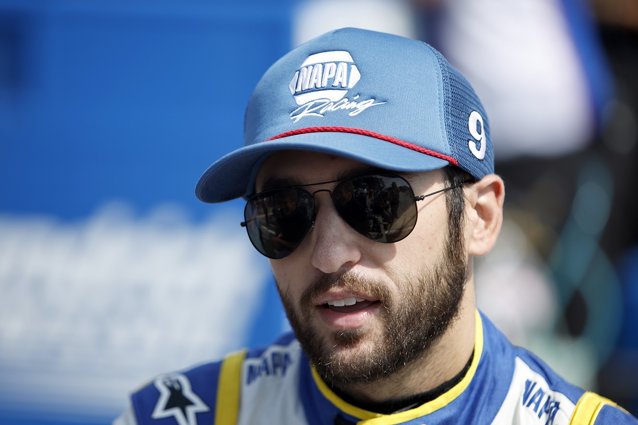 Chase Elliott during practice for the 2022 NASCAR Cup Series Kwik Trip 250