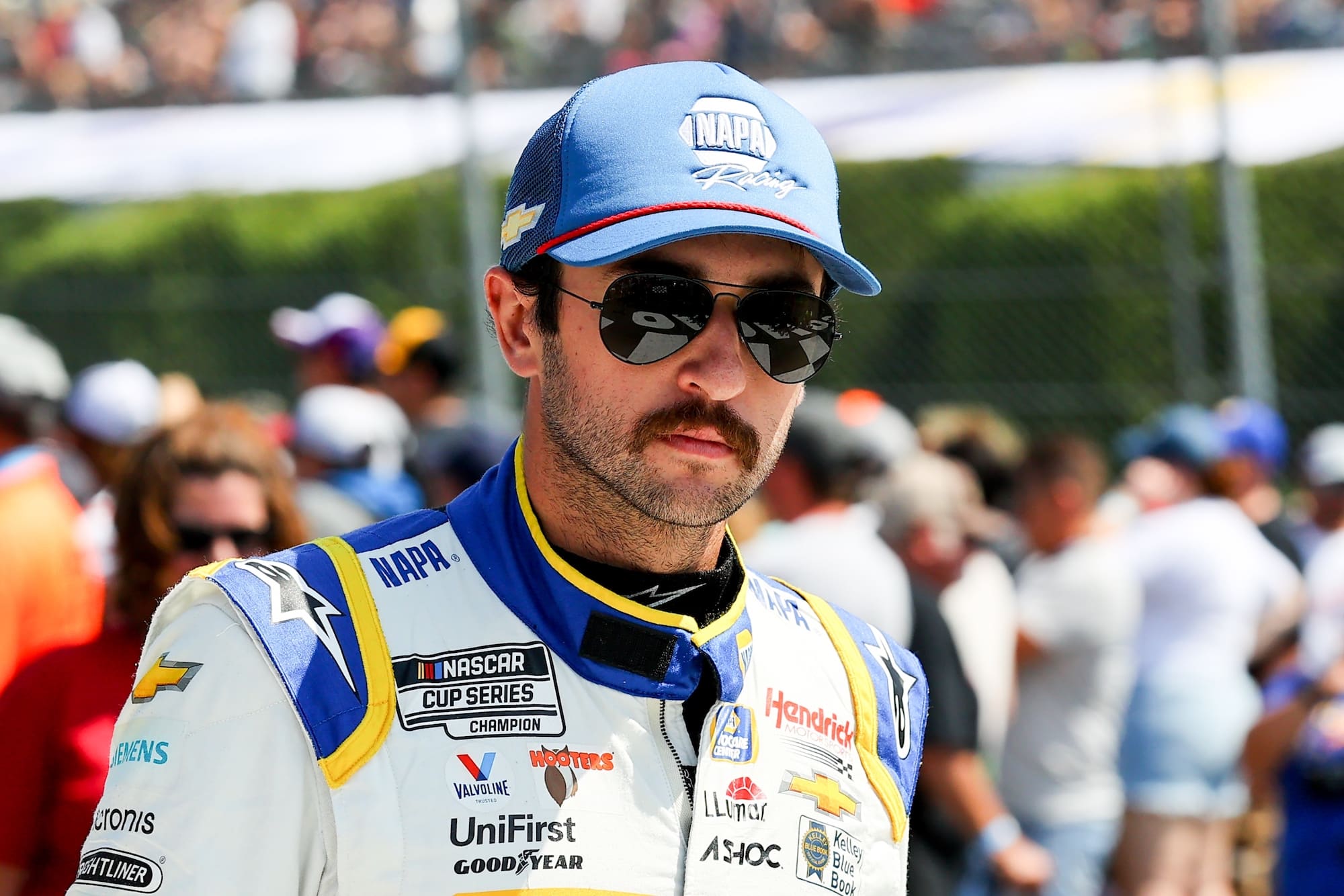 Chase Elliott during driver intros