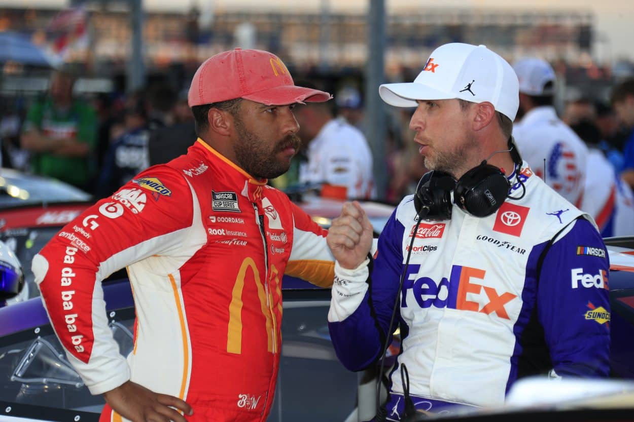 Denny Hamlin and Bubba Wallace talk