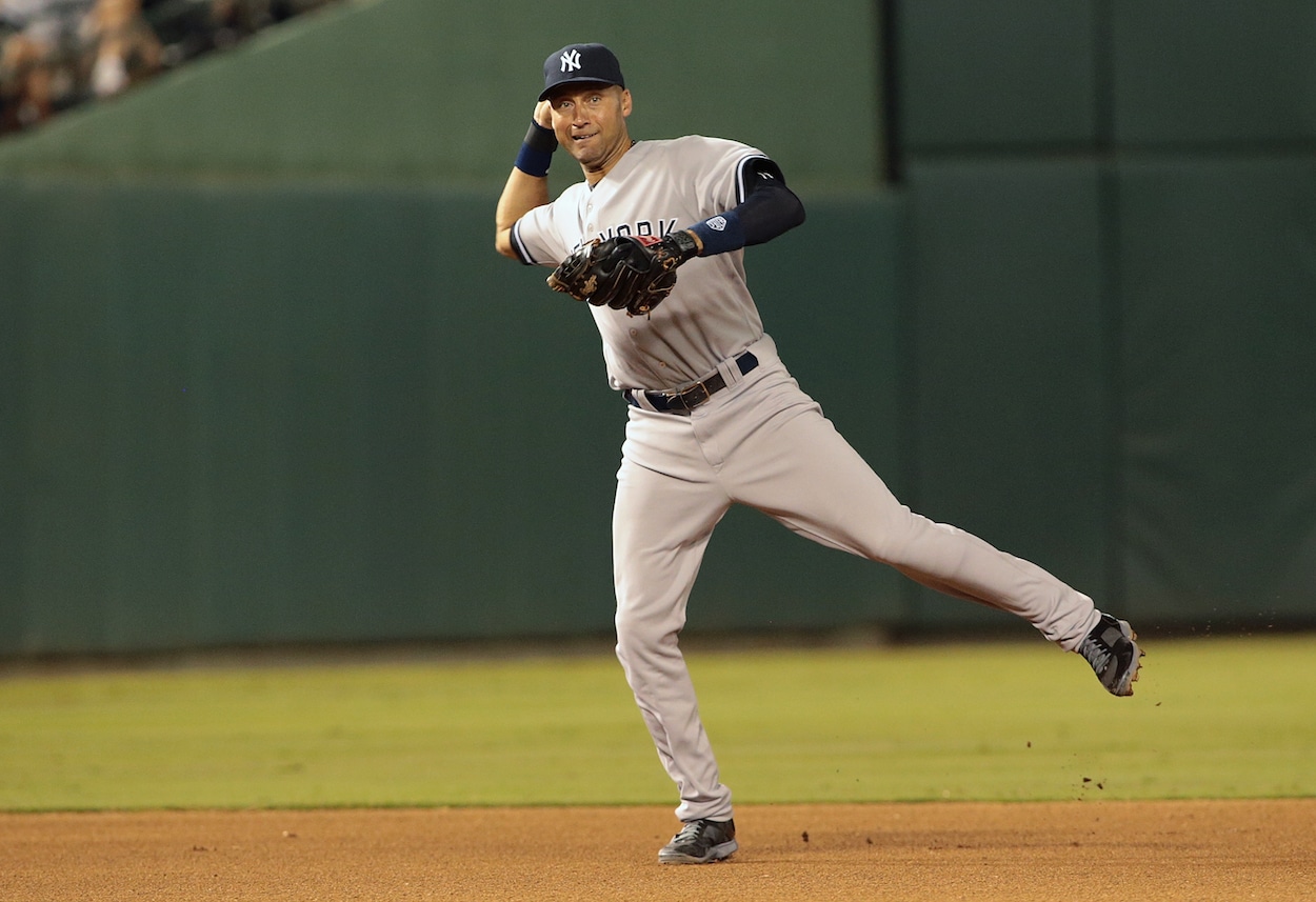 derek jeter jump throw