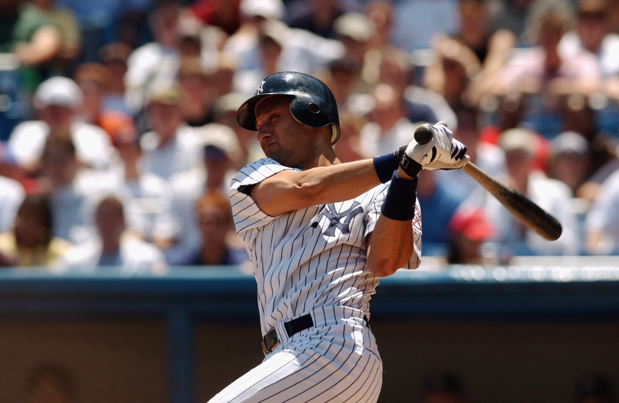 Derek Jeter during a Yankees-Mets matchup in June 2003