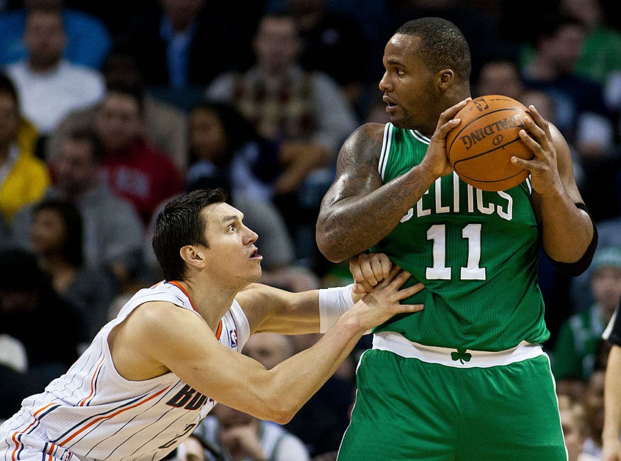 Glen 'Big Baby' Davis during a Boston Celtics game.