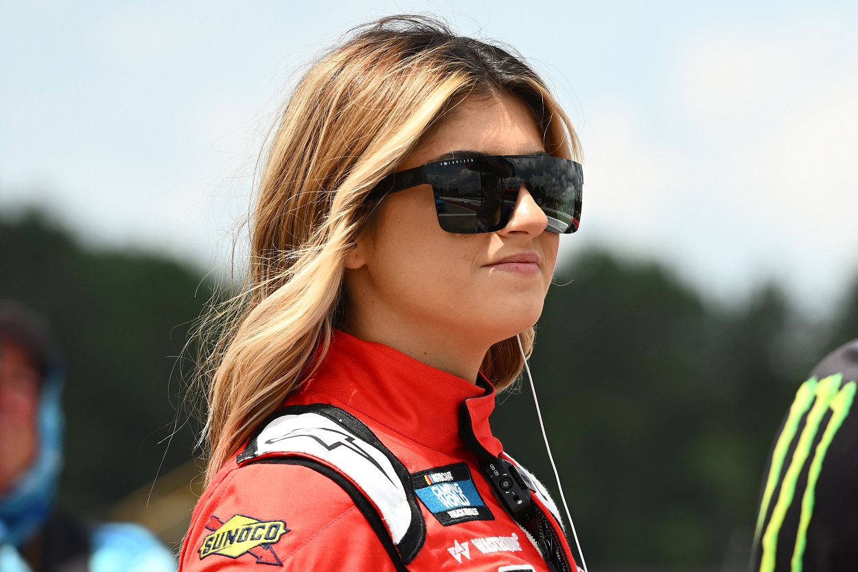 Hailie Deegan at the 2022 NASCAR Camping World Truck Series O'Reilly Auto Parts 150