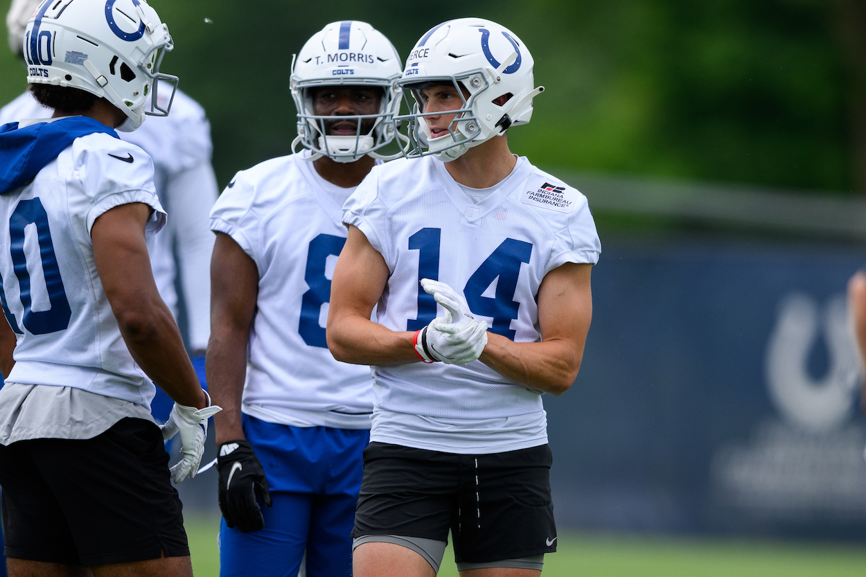 Rookie WR Alec Pierce (No. 14) will be heavily involved in one of the most important Indianapolis Colts training camp battles of 2022.