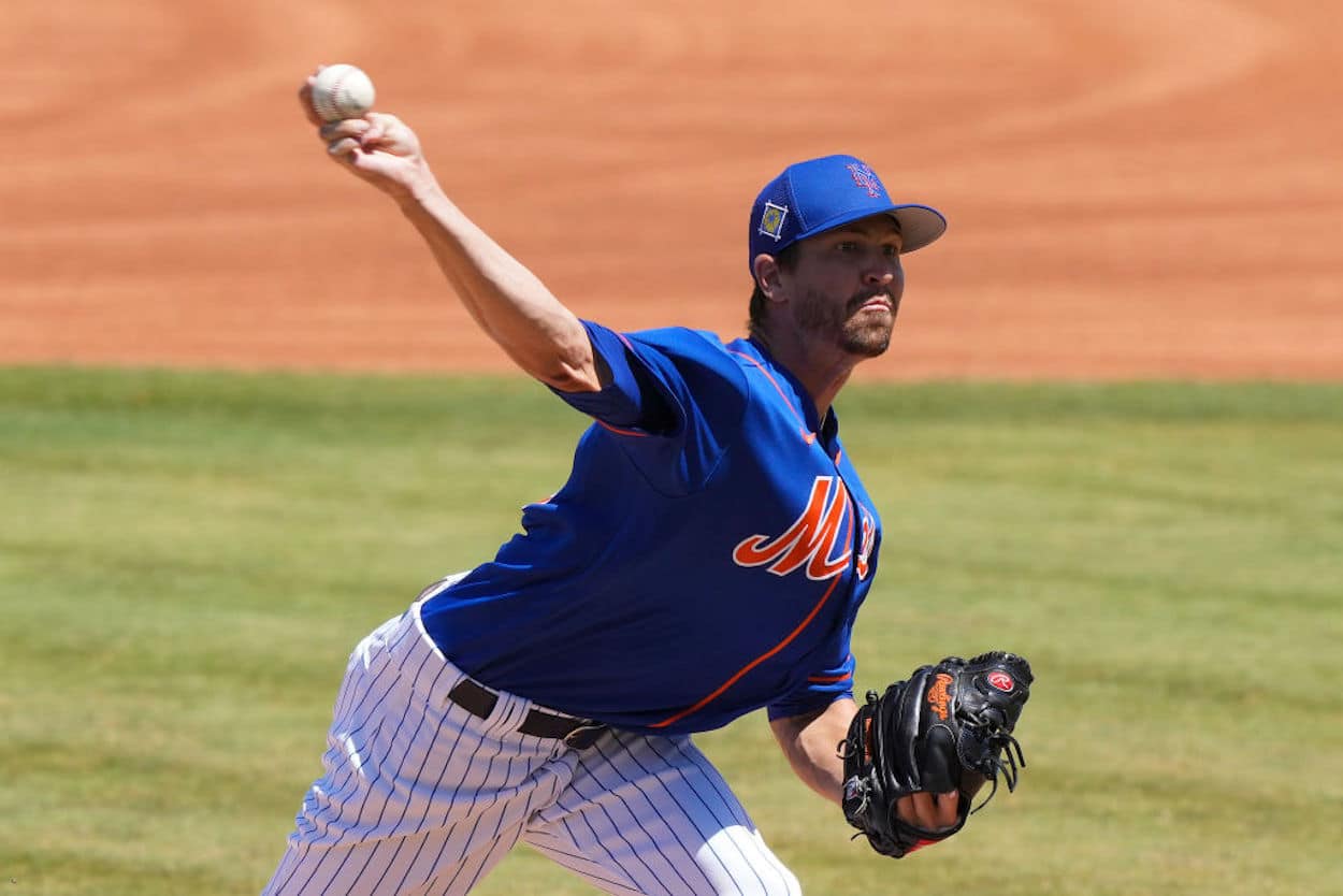 New York Mets pitcher Jacob deGrom during Spring Training.