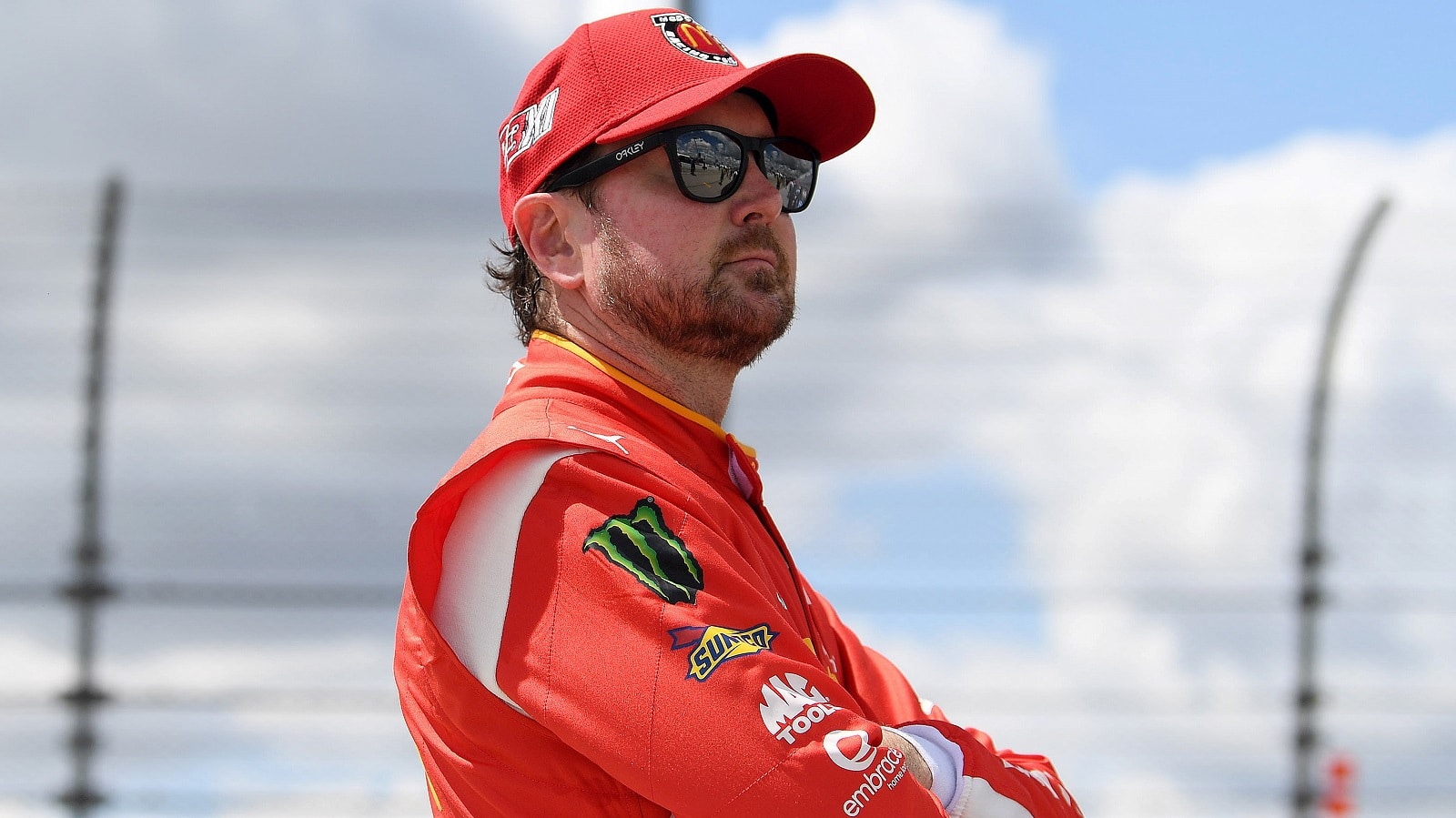 Kurt Busch looks on during qualifying for the NASCAR Cup Series Goodyear 400 at Darlington Raceway on May 7, 2022. | Emilee Chinn/Getty Images