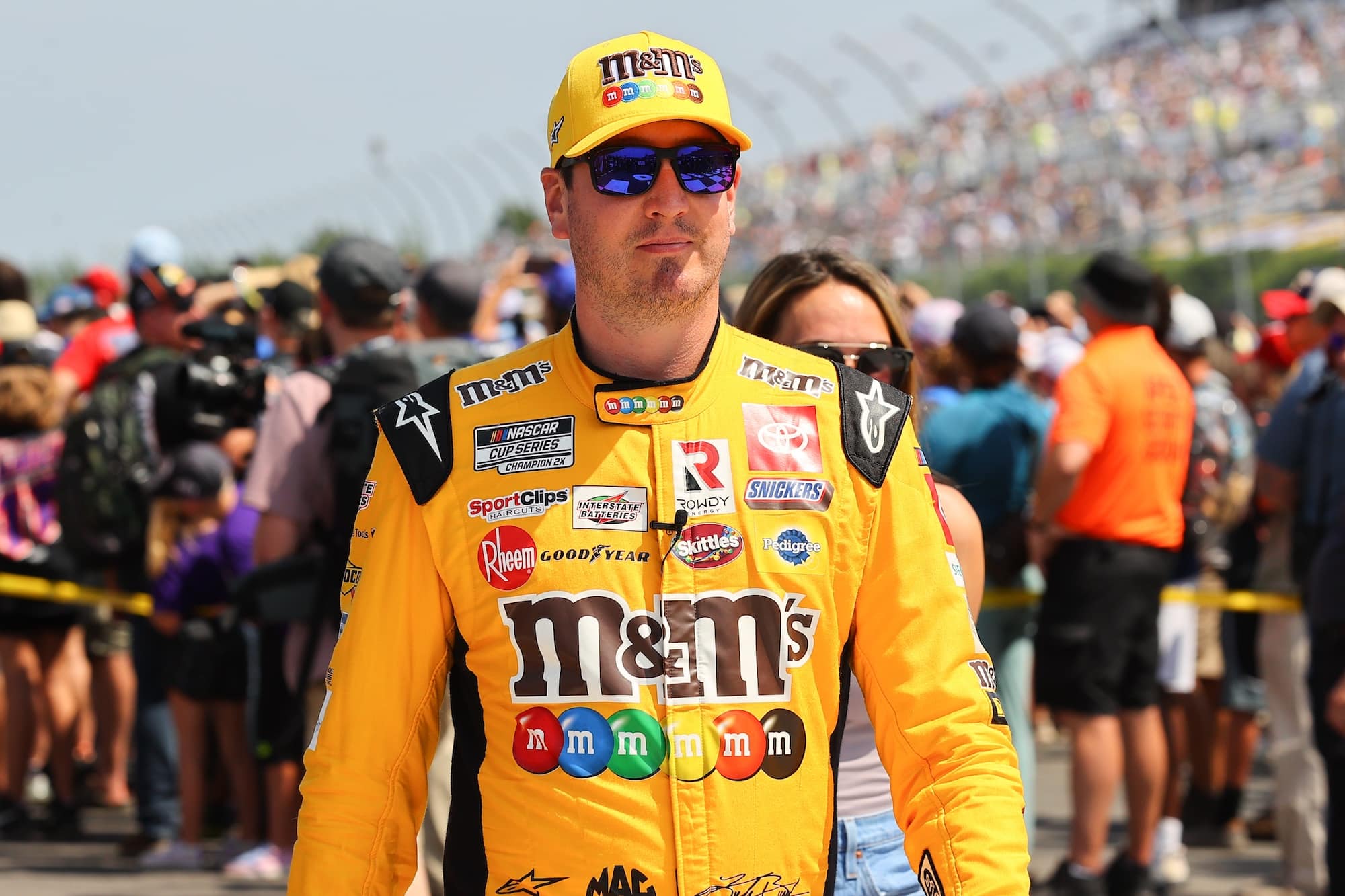 Kyle Busch during driver intros