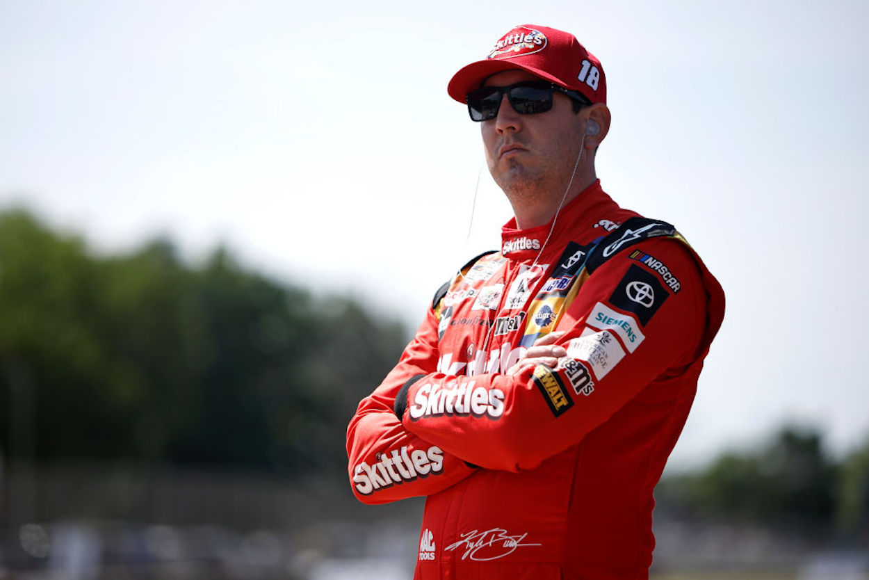 Kyle Busch during practice for the NASCAR Cup Series Kwik Trip 250