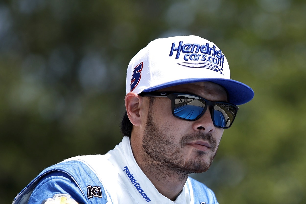 Kyle Larson ahead of the 2022 NASCAR Xfinity Series Henry 180