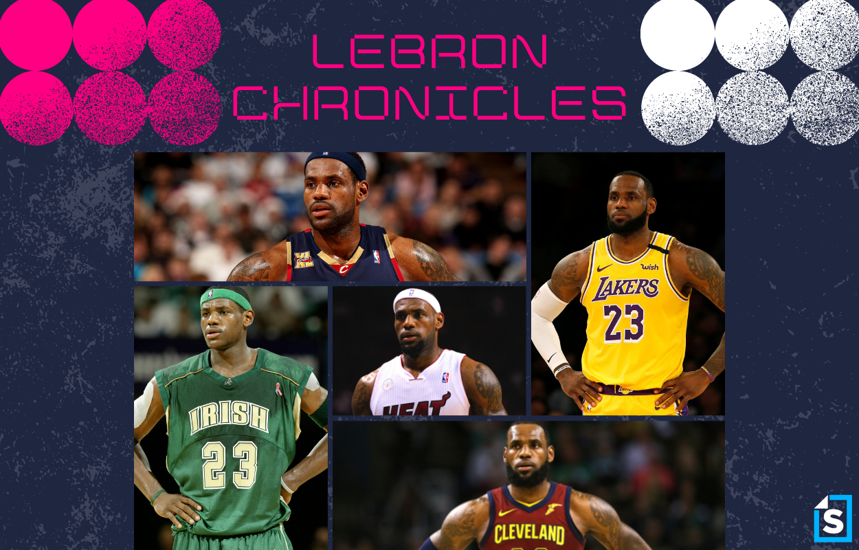 LeBron James during various stages of his career.