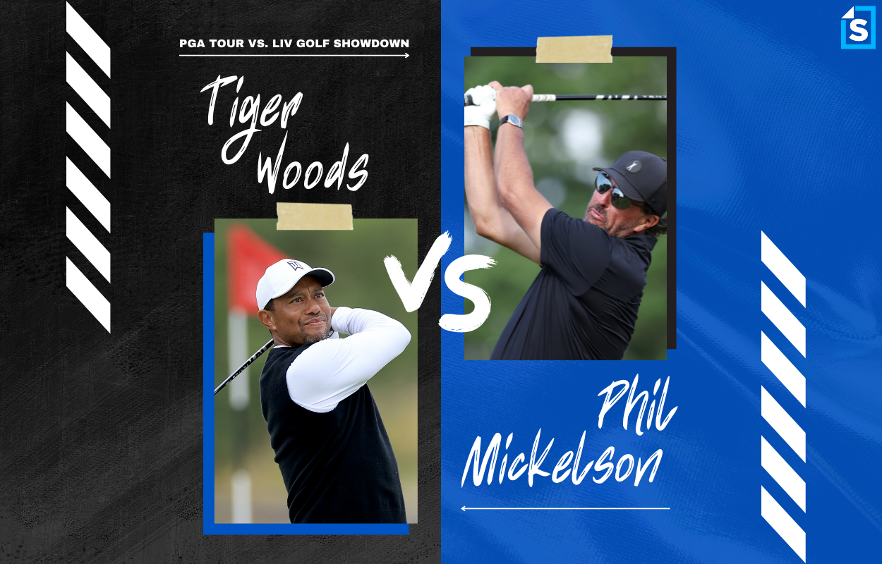 PGA Tour vs. LIV Golf Tiger Woods vs. Phil Mickelson