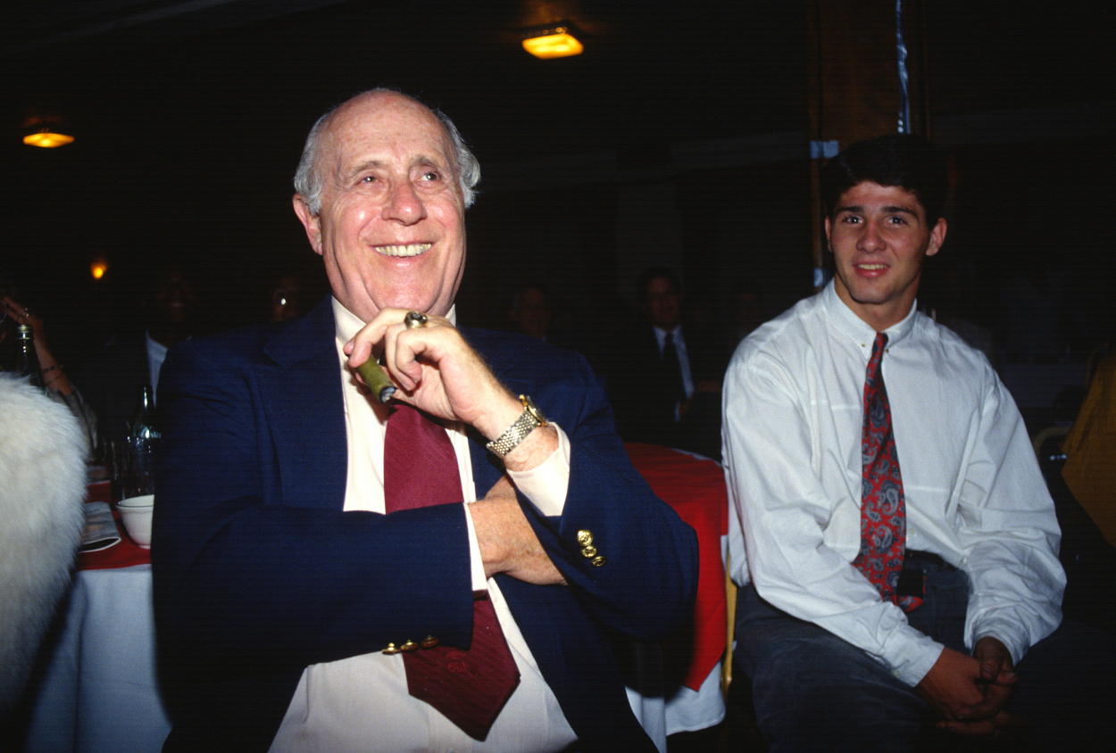 Team President and Vice Chairman Red Auerbach of the Boston Celtic circa 1985.