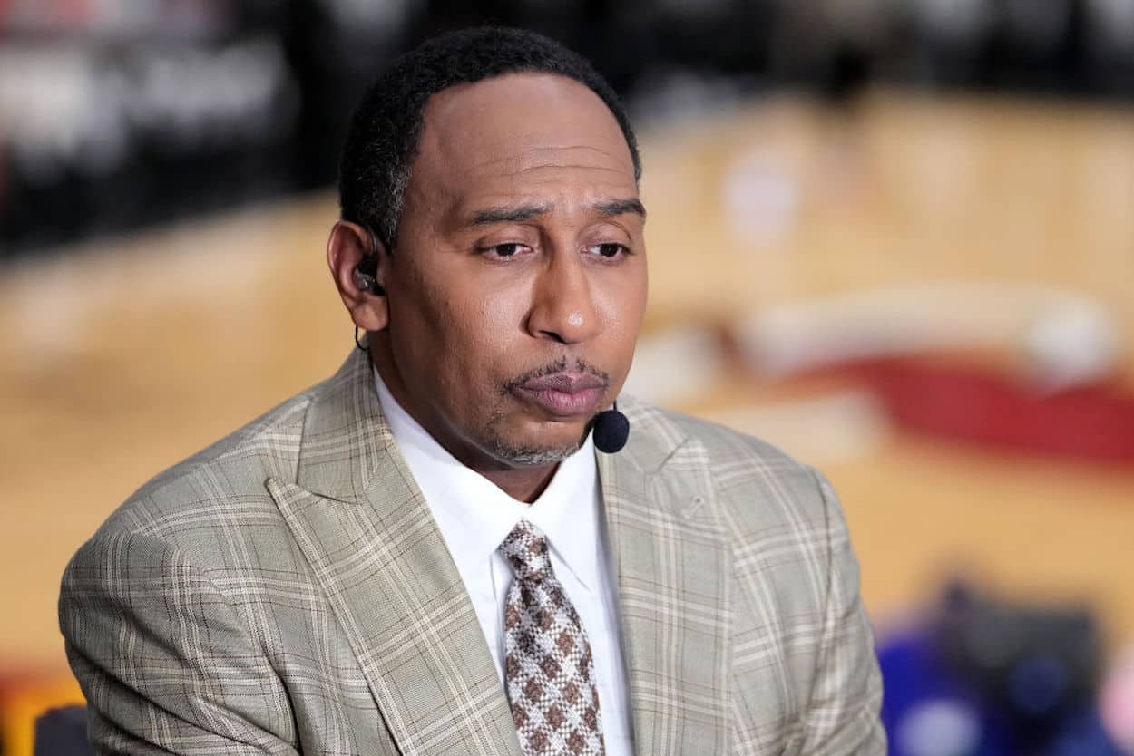 ESPN analyst Stephen A. Smith during the 2022 NBA Finals.