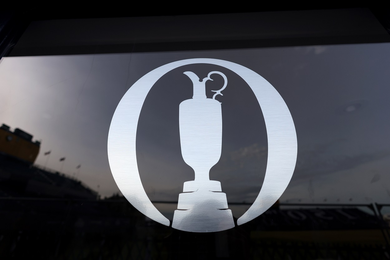 The Open Championship logo at St. Andrews