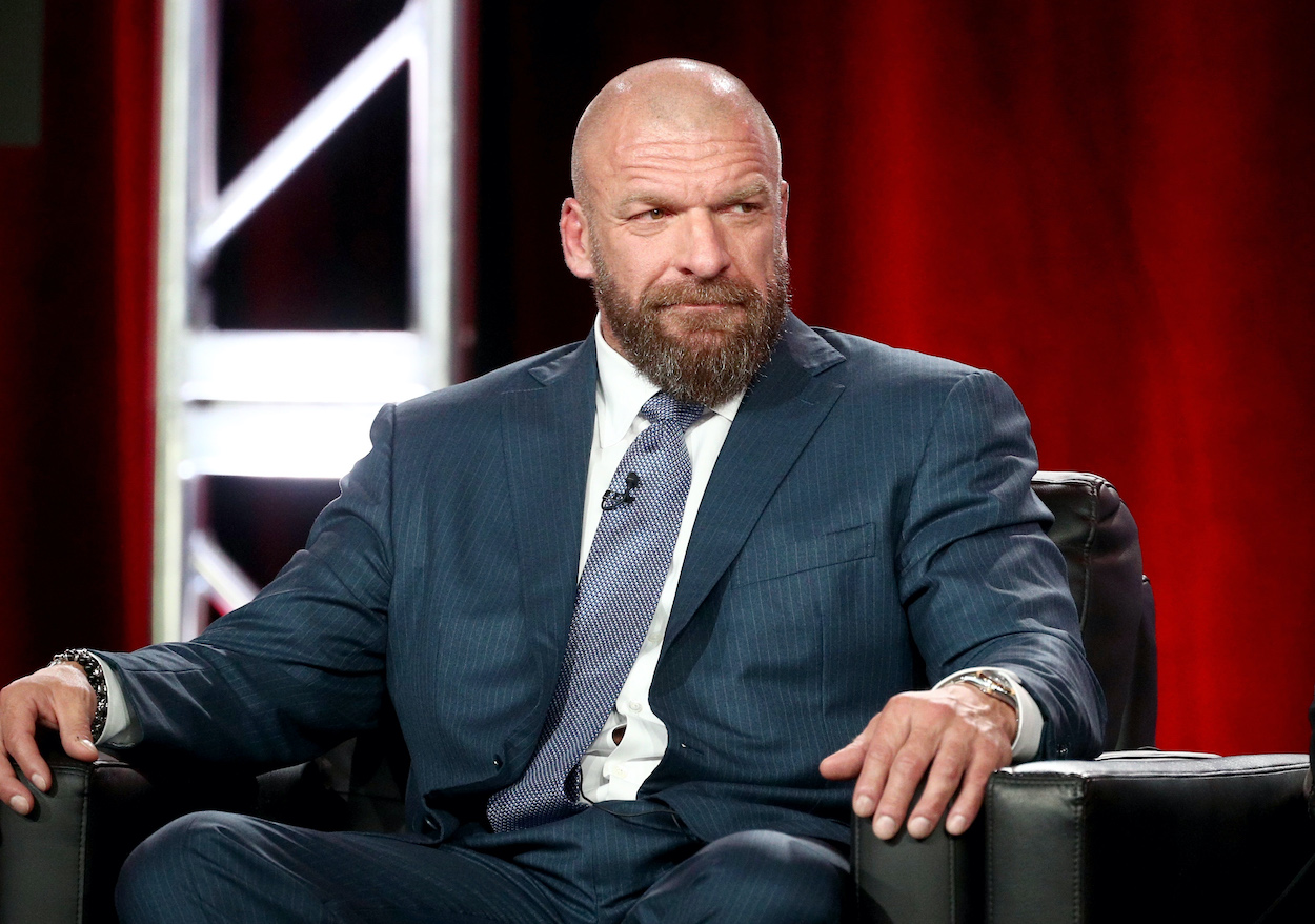 WWE executive Paul "Triple H" Levesque of 'WWE Monday Night Raw: 25th Anniversary' in 2018.