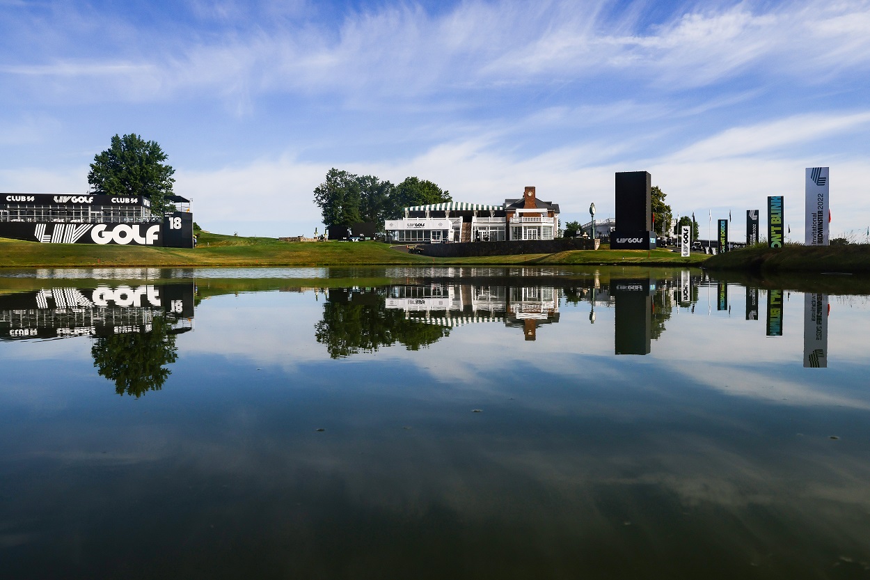 A view of Trump National Golf Club in Bedminster, New Jersey