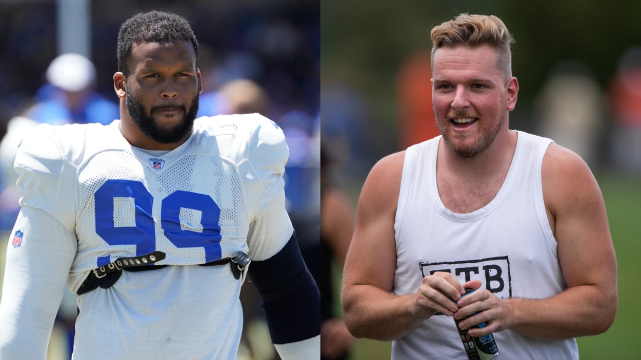 Aaron Donald and Pat McAfee