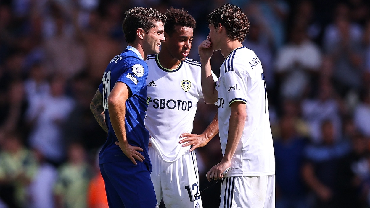 American Premier League stars Christian Pulisic, Tyler Adams, and Brendan Aaronson.