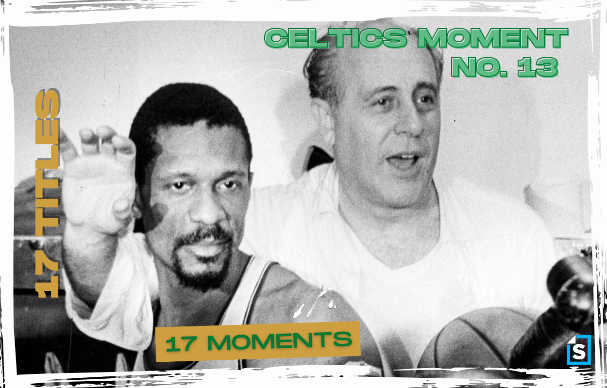 Bill Russell played a major role in the Boston Celtics' eighth straight title in 1966.