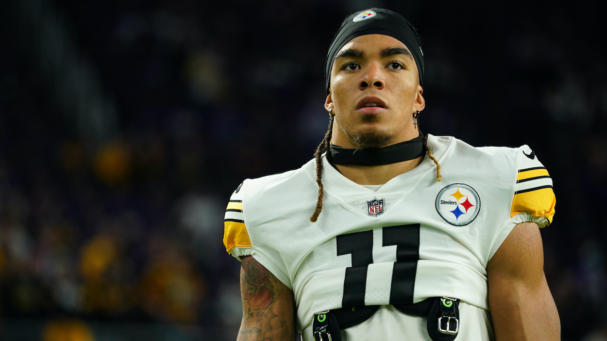 Chase Claypool of the Pittsburgh Steelers who is being mentored by Brandon Marshall.