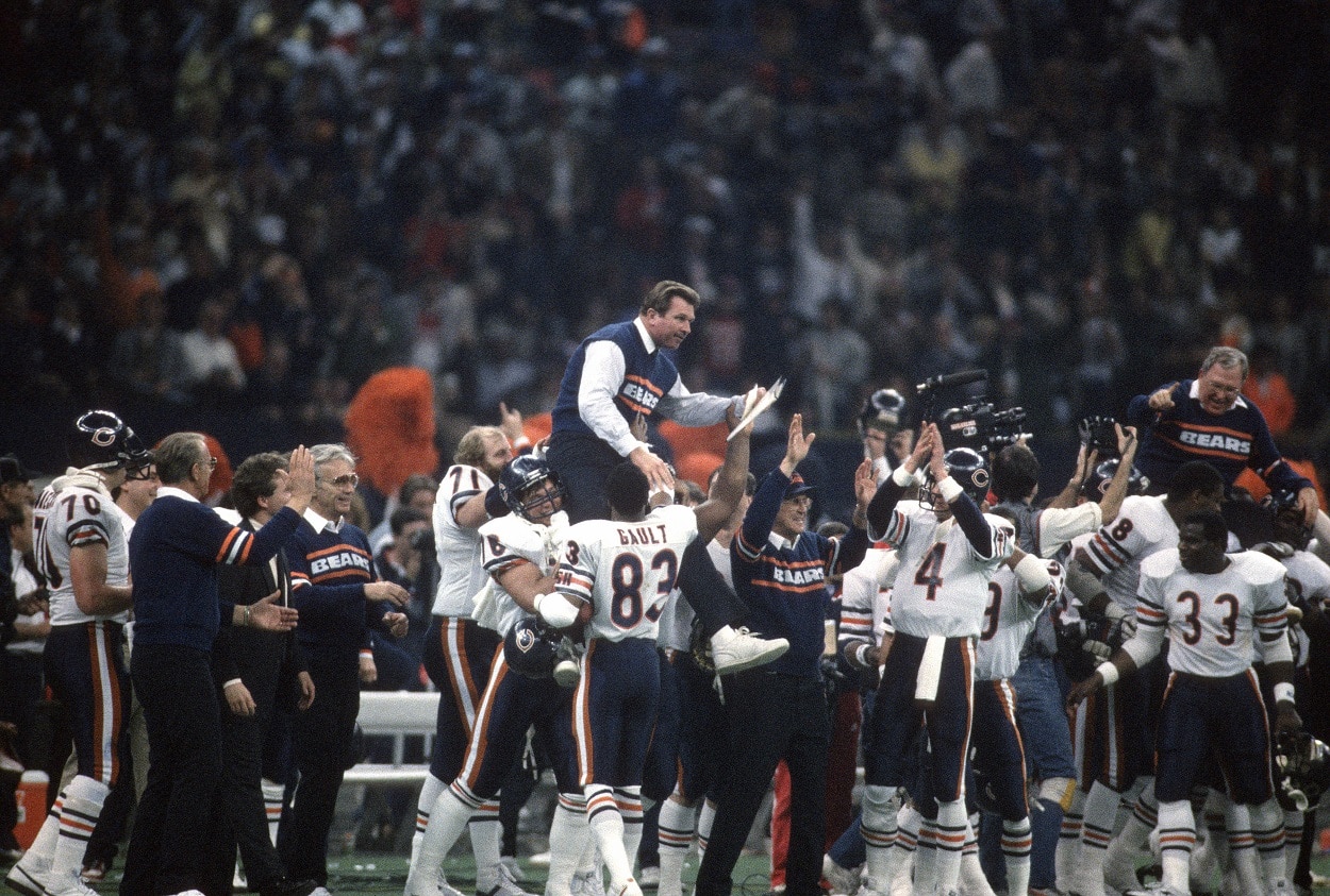 Chicago Bears after winning Super Bowl 20