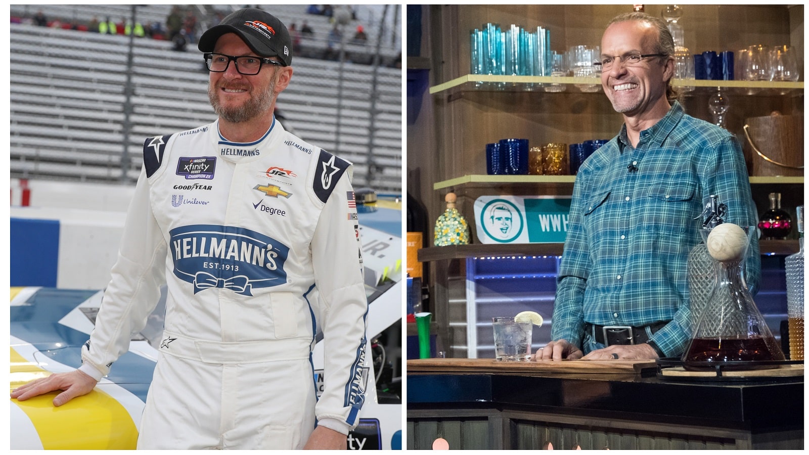 NBC NASCAR announcers Dale Earnhardt Jr. and Kyle Petty.