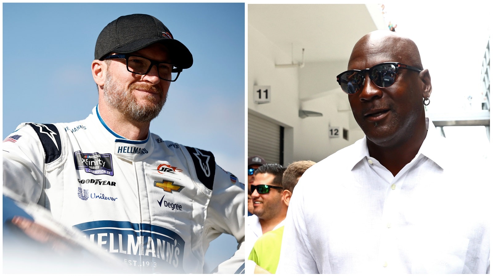 Dale Earnhardt Jr. and Michael Jordan.